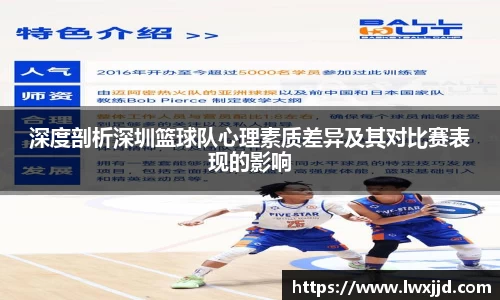 深度剖析深圳篮球队心理素质差异及其对比赛表现的影响
